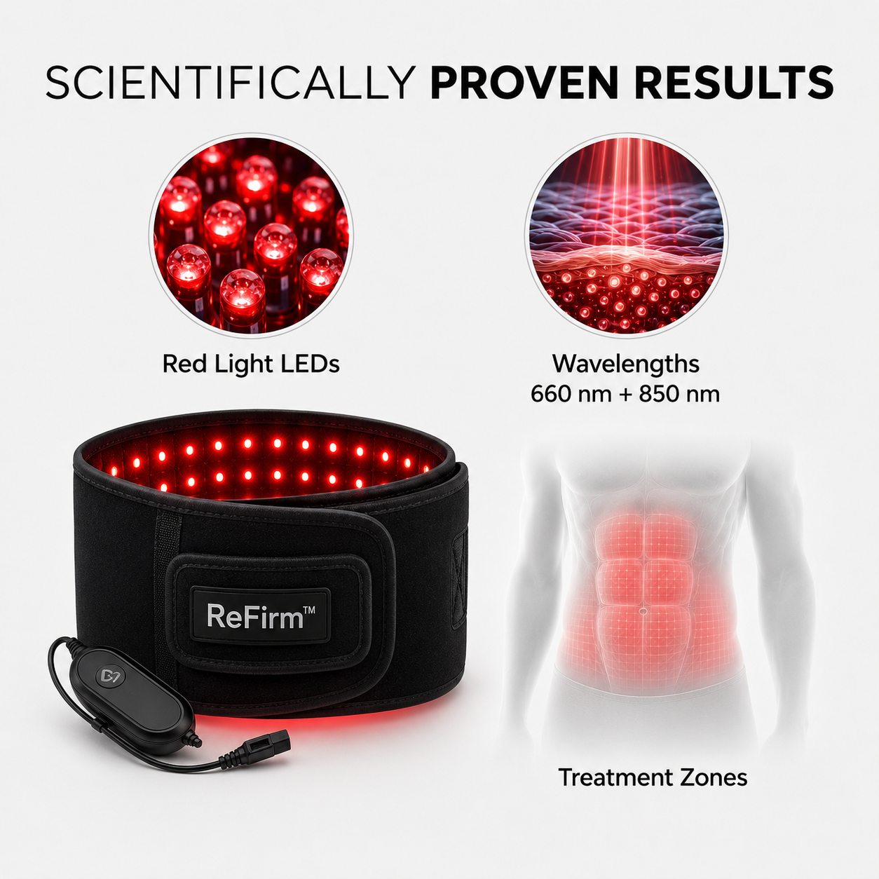 ReFirm™ | Dual-Wavelength Red Light Belt with 3-Layer Firming Technology™