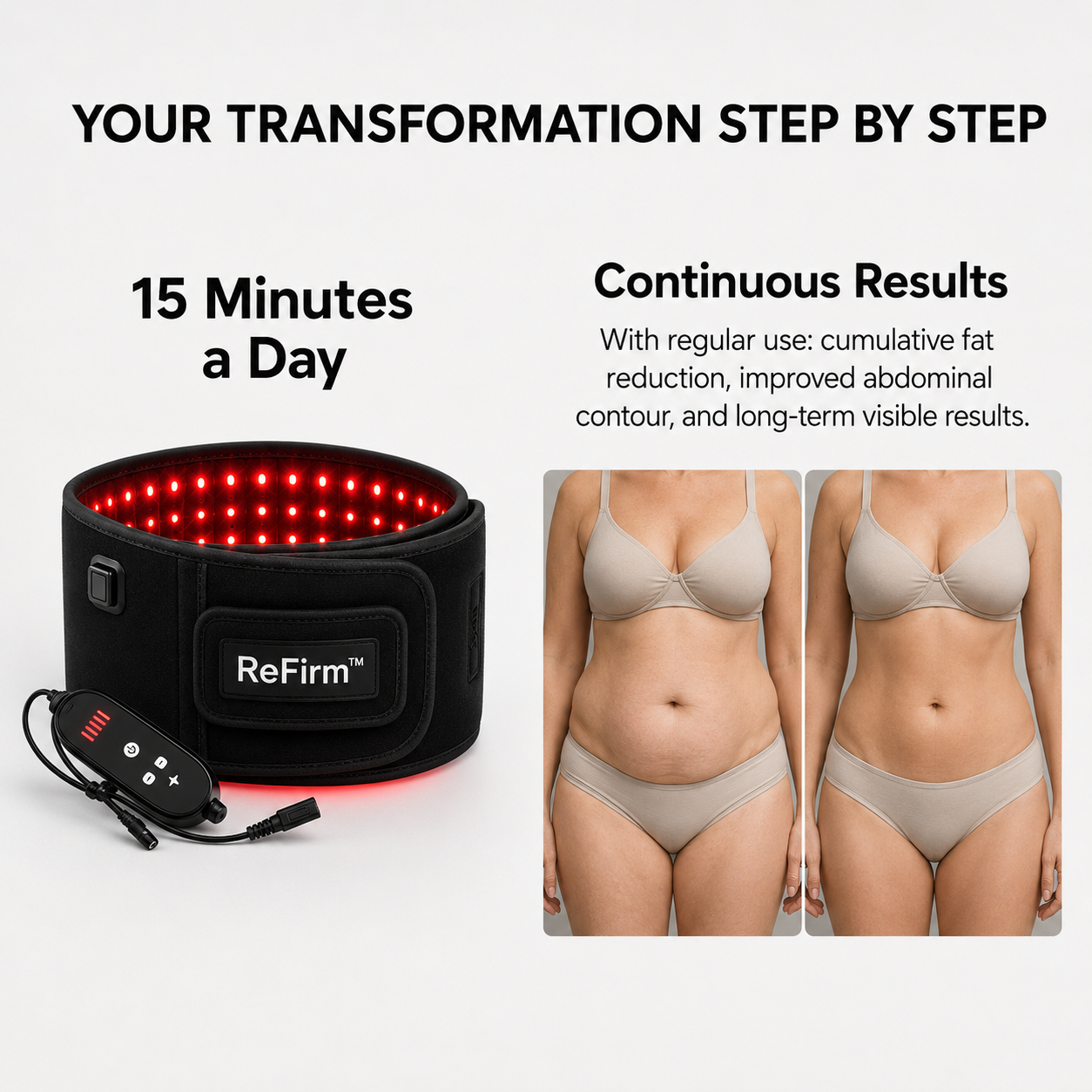 ReFirm™ | Dual-Wavelength Red Light Belt with 3-Layer Firming Technology™