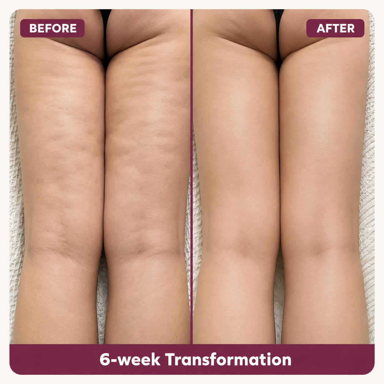 Before and after wearing the 3D Sculpting Leggings